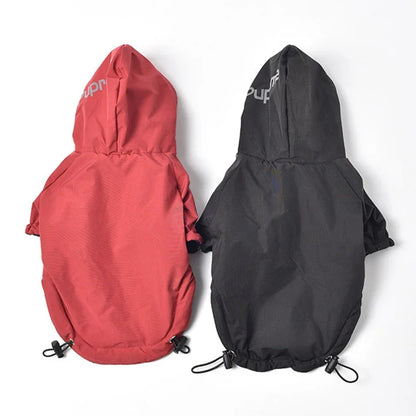 Warm Waterproof Dog Coat with Hood - Reflective Winter Jacket for Small Pets