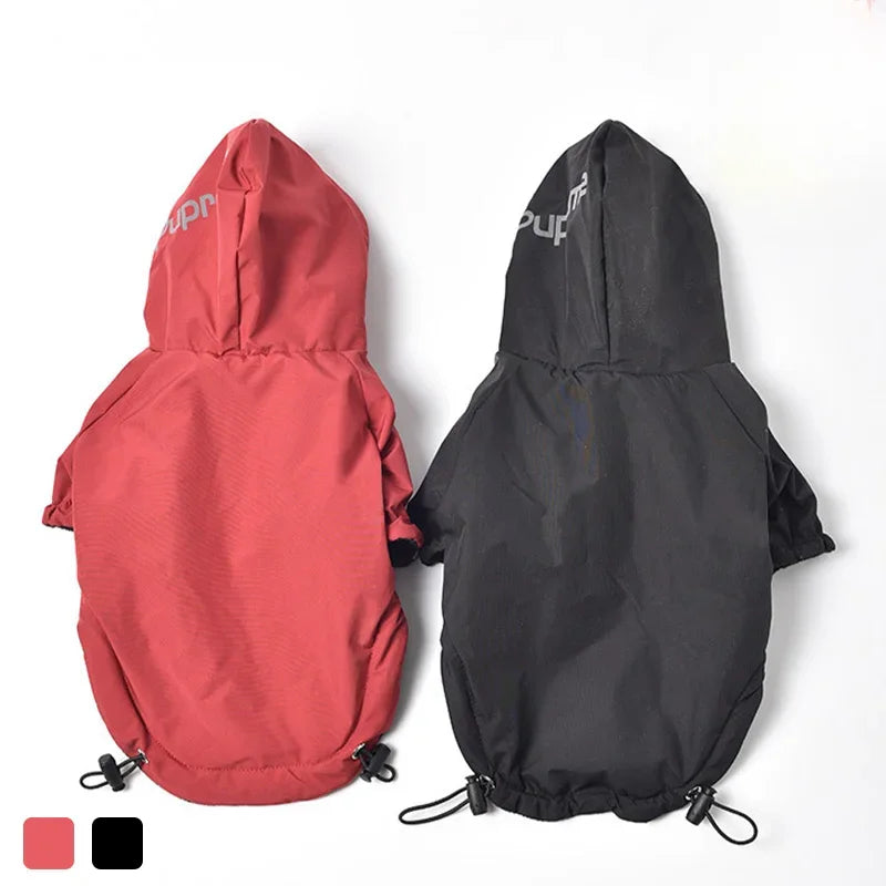 Warm Waterproof Dog Coat with Hood - Reflective Winter Jacket for Small Pets