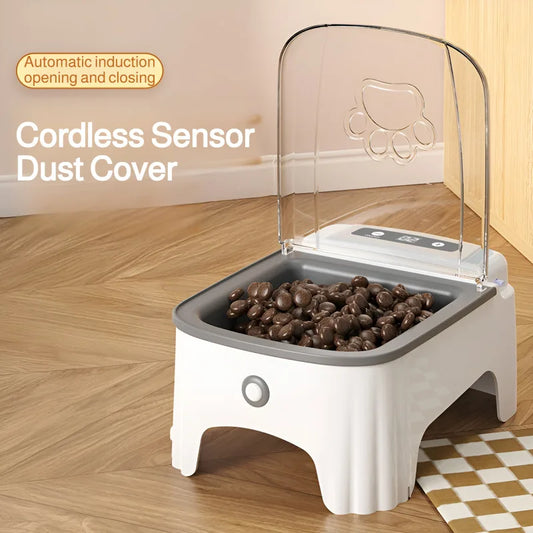 Smart Automatic Pet Feeder - Induction Open, Moisture-Proof Design