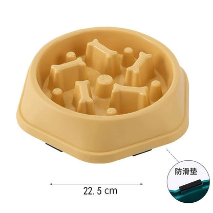 Anti-Choking Slow Feeder Bowl - Puzzle Dish for Small to Medium Dogs.