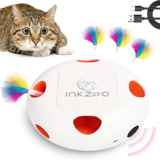 Interactive Cat Whack-A-Mole Toy - 7 Holes for Indoor Cats